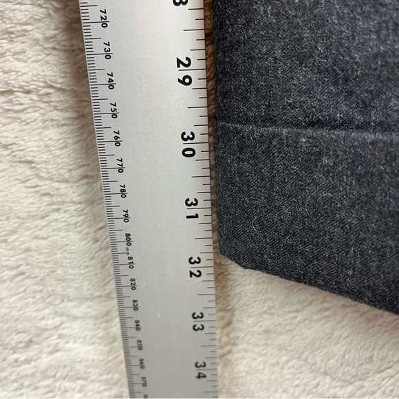 J. CREW 100% Wool Charcoal Dress Trouser Pants Size 12 Career Wear Professional - Picture 8 of 13